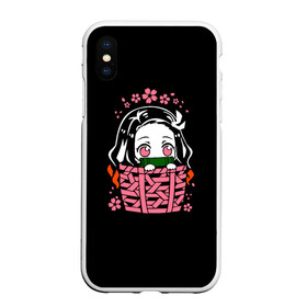 Чехол для iPhone XS Max матовый с принтом KIMETSU NO YAIBA NEZUKO в городе Новоалтайск, Силикон | Область печати: задняя сторона чехла, без боковых панелей | Тематика изображения на принте: demon slayer | kimetsu no yaiba | nezuko | shinobu | slayer | tanjiro | zenitsu | гию томиока | зенитцу | иноске хашибира | клинок рассекающий демонов | незуко | танджиро | шинобу кочо