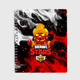 Тетрадь с принтом BRAWL STARS EVIL GENE ДЖИН в городе Новоалтайск, 100% бумага | 48 листов, плотность листов — 60 г/м2, плотность картонной обложки — 250 г/м2. Листы скреплены сбоку удобной пружинной спиралью. Уголки страниц и обложки скругленные. Цвет линий — светло-серый
 | bibi | brawl stars | coach mike | crow | evil gene | gale | gene | leon | leon shark | max | mecha crow | mortis | mr.p | nani | phoenix | sally leon | sandy | spike | sprout | tara | virus 8 bit | werewolf | ворон | джин | оборотень