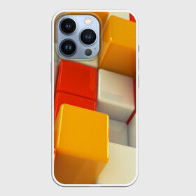 Чехол для iPhone 13 Pro с принтом КУБЫ 3D в городе Новоалтайск,  |  | Тематика изображения на принте: abstract | abstraction | geometry | line | pattern | psy | абстрактный | абстракция | геометрия | краски | кубики | линии | неоновые | неоновый | психоделика | текстура