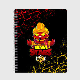 Тетрадь с принтом BRAWL STARS EVIL GENE ДЖИН в городе Новоалтайск, 100% бумага | 48 листов, плотность листов — 60 г/м2, плотность картонной обложки — 250 г/м2. Листы скреплены сбоку удобной пружинной спиралью. Уголки страниц и обложки скругленные. Цвет линий — светло-серый
 | bibi | brawl stars | coach mike | crow | evil gene | gale | gene | leon | leon shark | max | mecha crow | mortis | mr.p | nani | phoenix | sally leon | sandy | spike | sprout | tara | virus 8 bit | werewolf | ворон | джин | оборотень