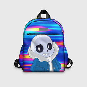 Детский рюкзак 3D с принтом Sans undertale | Санс в городе Новоалтайск, 100% полиэстер | лямки с регулируемой длиной, сверху петелька, чтобы рюкзак можно было повесить на вешалку. Основное отделение закрывается на молнию, как и внешний карман. Внутри дополнительный карман. По бокам два дополнительных кармашка | Тематика изображения на принте: asriel dreemurr | blaster | chara | frisk | gaster | sans | skull | undertale | азриэль дримурр | андертале | андертейл | андрайн | гастер | игра | меттатон | подземная история | подземная сказка | санс | скелет | ундертале | фриск
