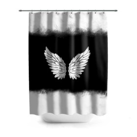 Штора 3D для ванной с принтом Im an angel в городе Новоалтайск, 100% полиэстер | плотность материала — 100 г/м2. Стандартный размер — 146 см х 180 см. По верхнему краю — пластиковые люверсы для креплений. В комплекте 10 пластиковых колец | angel | birds | fly | wings | ангел | бабочка | богиня | воздушный | демон | дым | космос | крылья | лебедь | летать | летучий | милые | мифические | небесный | небо | облако | пегас | перья | прикольные | птица | рай