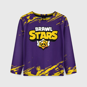 Детский лонгслив 3D с принтом BRAWL STARS / БРАВЛ СТАРС в городе Новоалтайск, 100% полиэстер | длинные рукава, круглый вырез горловины, полуприлегающий силуэт
 | 8 bit | 8бит | brawl | cnfhc | crow | hfdk | leon | logo | sandy | skull | spike | stars | бравл | бравла | браво | игра | игры | икфцд | кроу | леон | лого | логотип | символ | спайк | старс | старса | сэнди | череп | ыефкы