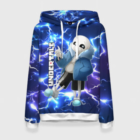 Женская толстовка 3D с принтом UNDERTALE | АНДЕРТЕЙЛ в городе Новоалтайск, 100% полиэстер  | двухслойный капюшон со шнурком для регулировки, мягкие манжеты на рукавах и по низу толстовки, спереди карман-кенгуру с мягким внутренним слоем. | asriel dreemurr | chara | fire | frisk | gaster blaster | heart | sans | space | undertale | азриэль дримурр | андертейл | гастер | космос | меттатон | огонь | санс | сердце | фриск | чара