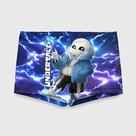Детские купальные плавки 3D с принтом UNDERTALE | АНДЕРТЕЙЛ в городе Новоалтайск, Полиэстер 85%, Спандекс 15% | Слитный крой, подклад по переду изделия, узкие бретели | Тематика изображения на принте: asriel dreemurr | chara | fire | frisk | gaster blaster | heart | sans | space | undertale | азриэль дримурр | андертейл | гастер | космос | меттатон | огонь | санс | сердце | фриск | чара