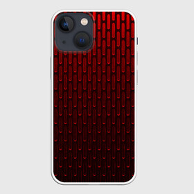 Чехол для iPhone 13 mini с принтом текстура красный градиент в городе Новоалтайск,  |  | геометрия | градиент | красный | линии | поверхность | простота | симметрия | текстура | точки | черный
