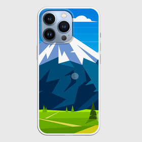 Чехол для iPhone 13 Pro с принтом Горы пейзаж природа вектор в городе Новоалтайск,  |  | Тематика изображения на принте: арт | вектор | геометрия | горы | закат | лето | линии | минимализм | пейзаж | повседневность | примитив | простой | силуэт | символы | фигуры