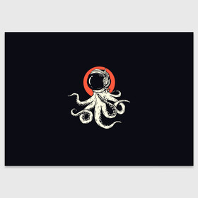 Поздравительная открытка с принтом Космический осьминог | Space Octopus (Z) в городе Новоалтайск, 100% бумага | плотность бумаги 280 г/м2, матовая, на обратной стороне линовка и место для марки
 | cthulhu | galaxy | maven | nasa | space | space company | star | астрономия | галактика | джемини | дискавери | звезды | зо | кассини | космическая компания | космос | ктулху | кьюриосити | магеллан | меркурий