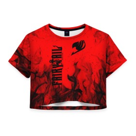 Женская футболка Crop-top 3D с принтом FAIRY TAIL / ХВОСТ ФЕИ в городе Новоалтайск, 100% полиэстер | круглая горловина, длина футболки до линии талии, рукава с отворотами | fairy tail | happy | natsu | грей фуллбастер | добенгаль | иксид | кавазу | лектор | локи | люси | нацу | нацу драгнил | ничия | пантер лили | тока | фейри тейл | фрош | хвост феи | хэппи | чарли | эрза