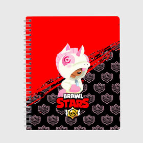 Тетрадь с принтом Brawl stars Unicorn в городе Новоалтайск, 100% бумага | 48 листов, плотность листов — 60 г/м2, плотность картонной обложки — 250 г/м2. Листы скреплены сбоку удобной пружинной спиралью. Уголки страниц и обложки скругленные. Цвет линий — светло-серый
 | bibi | brawl stars | coach mike | leon | leon shark | mecha crow | mr.p | sally leon | sandy | sprout | unicorn | virus 8 bit | биби | бравл старс | вирус 8 бит | леон | оборотень | спроут | сэли леон
