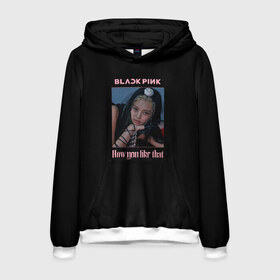 Мужская толстовка 3D с принтом BLACKPINK - Jennie в городе Новоалтайск, 100% полиэстер | двухслойный капюшон со шнурком для регулировки, мягкие манжеты на рукавах и по низу толстовки, спереди карман-кенгуру с мягким внутренним слоем. | black pink | blackpink | how you like that | jenni | jennie | jiso | jisoo | k pop | kpop | lisa | rose | блэк пинк | блэкпинк | джени | дженни | джизо | джисо | джисоо | к поп | кей поп | корея | лиза | лиса | роза | роуз | роус | черно розовый