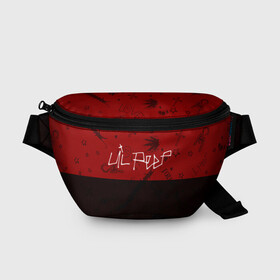 Поясная сумка 3D с принтом LIL PEEP / ЛИЛ ПИП в городе Новоалтайск, 100% полиэстер | плотная ткань, ремень с регулируемой длиной, внутри несколько карманов для мелочей, основное отделение и карман с обратной стороны сумки застегиваются на молнию | beautiful | daddy | heart | life | lil | lilpeep | music | peep | rap | rapper | rip | tattoo | лил | лилпип | литл | лого | музыка | папочка | пип | рип | рожица | рэп | рэпер | рэперы | сердечко | сердце | символ | тату | татуировки