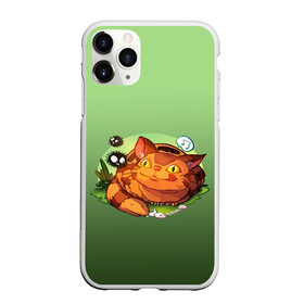 Чехол для iPhone 11 Pro Max матовый с принтом Catbus Studio Ghibli Котобус в городе Новоалтайск, Силикон |  | Тематика изображения на принте: catbus | studio ghibli | susuwatari | аниме | детский | зеленые | картинка | кот | котенок | котик | котобус | котобусенок | милый | миядзаки | мур | мурчание | персонаж | рисунок | рыжий | сажа | студия гибли | тоторо