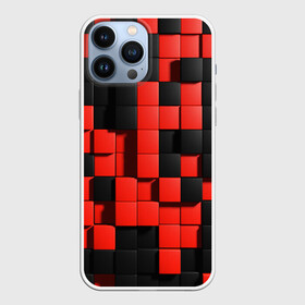 Чехол для iPhone 13 Pro Max с принтом КУБИКИ 3D в городе Новоалтайск,  |  | Тематика изображения на принте: abstract | abstraction | geometry | line | pattern | psy | абстрактный | абстракция | геометрия | краски | кубики | линии | неоновые | неоновый | психоделика | текстура