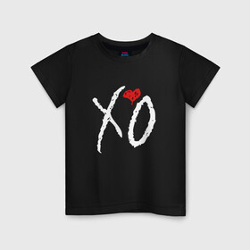 Детская футболка хлопок с принтом The Weeknd XO в городе Новоалтайск, 100% хлопок | круглый вырез горловины, полуприлегающий силуэт, длина до линии бедер | the weeknd xo | xo | музыка | певец | уикнд | эйбел макконен тесфайе