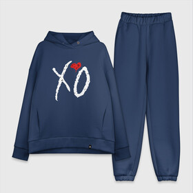 Женский костюм хлопок Oversize с принтом The Weeknd XO в городе Новоалтайск,  |  | the weeknd xo | xo | музыка | певец | уикнд | эйбел макконен тесфайе