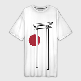 Платье-футболка 3D с принтом Япония Тории |  Torii in Japan (Z) в городе Новоалтайск,  |  | japan | асихара но накацукуни | государство япония | ниппон | нихон | ооясимагуни | птичий насест | страна восходящего солнца | тории | тория | традиции | традиция | япония