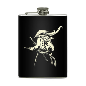 Фляга с принтом Самурай (Z) в городе Новоалтайск, металлический корпус | емкость 0,22 л, размер 125 х 94 мм. Виниловая наклейка запечатывается полностью | ninja | samurai | буке | воин | вояк | мононофу | мститель | мушя | ниндзя | сабурай | самурай | слуга | солдат | цувамоно