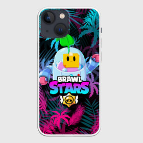 Чехол для iPhone 13 mini с принтом BRAWL STARS SPROUT | СПРАУТ в городе Новоалтайск,  |  | bibi | brawl stars | coach mike | crow | evil gene | gale | gene | leon | leon shark | max | mecha crow | mortis | mr.p | nani | phoenix | sally leon | sandy | spike | sprout | surge | tara | virus 8 bit | werewolf | волна | ворон | джин | л