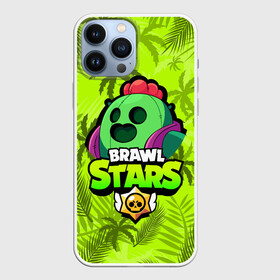 Чехол для iPhone 13 Pro Max с принтом BRAWL STARS SPIKE | СПАЙК в городе Новоалтайск,  |  | bibi | brawl stars | coach mike | crow | evil gene | gale | gene | leon | leon shark | max | mecha crow | mortis | mr.p | nani | phoenix | sally leon | sandy | spike | sprout | surge | tara | virus 8 bit | werewolf | волна | ворон | джин | л