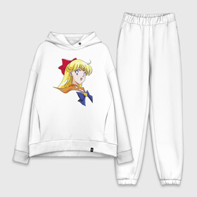 Женский костюм хлопок Oversize с принтом Sailor Venus в городе Новоалтайск,  |  | anime manga | minako | retro | sailor | sailor moon | sailor v | sailor venus | venus | аниме | вайфу | венера | луна в матроске | манга | минако | отаку | ретро | сейлар | сейлор | сейлор венера | сейлор ви | сейлор мун | сейлр