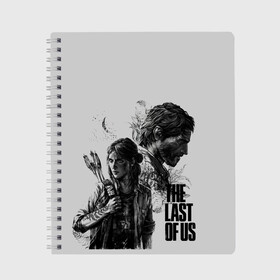 Тетрадь с принтом The Last of Us 2 в городе Новоалтайск, 100% бумага | 48 листов, плотность листов — 60 г/м2, плотность картонной обложки — 250 г/м2. Листы скреплены сбоку удобной пружинной спиралью. Уголки страниц и обложки скругленные. Цвет линий — светло-серый
 | action | the last of us | the last of us 2 | бродилка | игра | хоррор