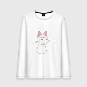 Мужской лонгслив хлопок с принтом Artemis в городе Новоалтайск, 100% хлопок |  | artemis | cat | kitty | moon | sailor moon | sailormoon | артемис | белая | кот | котик | котэ | кошка | луна | мультяшка | сейлормун | сэйлор мун