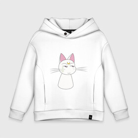 Детское худи Oversize хлопок с принтом Artemis кот в городе Новоалтайск, френч-терри — 70% хлопок, 30% полиэстер. Мягкий теплый начес внутри —100% хлопок | боковые карманы, эластичные манжеты и нижняя кромка, капюшон на магнитной кнопке | artemis | cat | kitty | moon | sailor moon | sailormoon | артемис | белая | кот | котик | котэ | кошка | луна | мультяшка | сейлормун | сэйлор мун