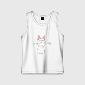 Детская майка хлопок с принтом Artemis кот в городе Новоалтайск,  |  | artemis | cat | kitty | moon | sailor moon | sailormoon | артемис | белая | кот | котик | котэ | кошка | луна | мультяшка | сейлормун | сэйлор мун