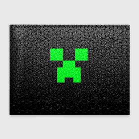 Обложка для студенческого билета с принтом MINECRAFT CREEPER | КРИПЕР МАЙНКРАФТ в городе Новоалтайск, натуральная кожа | Размер: 11*8 см; Печать на всей внешней стороне | Тематика изображения на принте: block | creeper | cube | minecraft | pixel | блок | геометрия | крафт | крипер | кубики | майнкрафт | пиксели