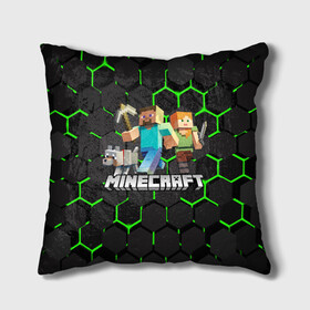 Подушка 3D с принтом MINECRAFT / CREEPER в городе Новоалтайск, наволочка – 100% полиэстер, наполнитель – холлофайбер (легкий наполнитель, не вызывает аллергию). | состоит из подушки и наволочки. Наволочка на молнии, легко снимается для стирки | Тематика изображения на принте: block | creeper | cube | minecraft | pixel | блок | геометрия | крафт | крипер | кубики | майнкрафт | пиксели