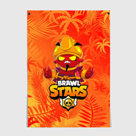 Постер с принтом BRAWL STARS EVIL GENE | ДЖИН в городе Новоалтайск, 100% бумага
 | бумага, плотность 150 мг. Матовая, но за счет высокого коэффициента гладкости имеет небольшой блеск и дает на свету блики, но в отличии от глянцевой бумаги не покрыта лаком | bibi | brawl stars | coach mike | crow | evil gene | gale | gene | leon | leon shark | max | mecha crow | mortis | mr.p | nani | phoenix | sally leon | sandy | spike | sprout | surge | tara | virus 8 bit | werewolf | волна | ворон | джин | л