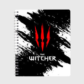 Тетрадь с принтом The Witcher в городе Новоалтайск, 100% бумага | 48 листов, плотность листов — 60 г/м2, плотность картонной обложки — 250 г/м2. Листы скреплены сбоку удобной пружинной спиралью. Уголки страниц и обложки скругленные. Цвет линий — светло-серый
 | esport | game | netflix | the witcher | американский сериал | ве витчер | ведьмак | геральт | игра | игры | киберспорт | кино | нетфликс | популярные иллюстрации | сериал | сериалы | фильмы | фэнтези