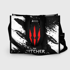 Сумка-шоппер 3D с принтом The Witcher в городе Новоалтайск, 100% полиэстер | застегивается на металлическую кнопку; внутренний карман застегивается на молнию. Стенки укреплены специальным мягким материалом, чтобы защитить содержимое от несильных ударов
 | esport | game | netflix | the witcher | американский сериал | ве витчер | ведьмак | геральт | игра | игры | киберспорт | кино | нетфликс | популярные иллюстрации | сериал | сериалы | фильмы | фэнтези
