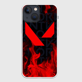 Чехол для iPhone 13 mini с принтом VALORANT | ВАЛОРАНТ в городе Новоалтайск,  |  | breach | cs go | cypher | fire | flames | jett | league of legends | legends of runeterra | lol | omen | overwatch | phoenix | riot | riot games | sage | sona | sova | valorant | viper | валорант | лига легенд | лол | огонь | пламя