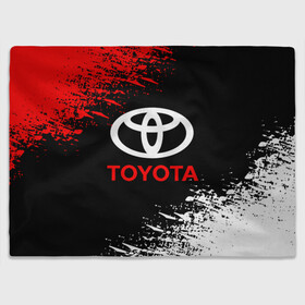 Плед 3D с принтом TOYOTA в городе Новоалтайск, 100% полиэстер | закругленные углы, все края обработаны. Ткань не мнется и не растягивается | 2020 | auto | sport | toyota | авто | автомобиль | автомобильные | бренд | марка | машины | спорт | тойота