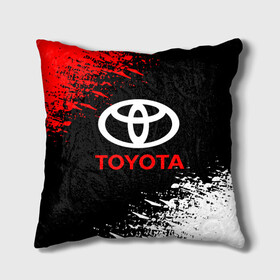 Подушка 3D с принтом TOYOTA в городе Новоалтайск, наволочка – 100% полиэстер, наполнитель – холлофайбер (легкий наполнитель, не вызывает аллергию). | состоит из подушки и наволочки. Наволочка на молнии, легко снимается для стирки | 2020 | auto | sport | toyota | авто | автомобиль | автомобильные | бренд | марка | машины | спорт | тойота