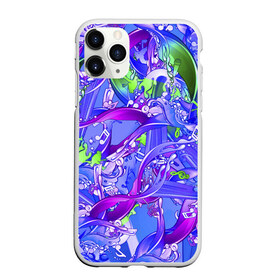 Чехол для iPhone 11 Pro матовый с принтом Кислотный рокнрольщик в городе Новоалтайск, Силикон |  | Тематика изображения на принте: гитара | музыка | музыканты | ноты | песни | рок н ролл | рок н рольщик | рокнрольщик