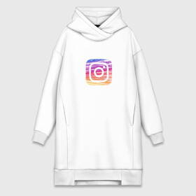 Платье-худи хлопок с принтом Instagram в городе Новоалтайск,  |  | instagram | знак | значок | картинки | надпись | популярные | прикольные | социальные сети