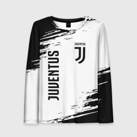 Женский лонгслив 3D с принтом JUVENTUS / ЮВЕНТУС в городе Новоалтайск, 100% полиэстер | длинные рукава, круглый вырез горловины, полуприлегающий силуэт | cr7 | fc juventus | football | juve | juventus | ronaldo | sport | роналдо | спорт | футбол | ювентус