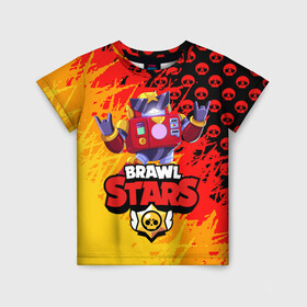 Детская футболка 3D с принтом BRAWL STARS SURGE. в городе Новоалтайск, 100% гипоаллергенный полиэфир | прямой крой, круглый вырез горловины, длина до линии бедер, чуть спущенное плечо, ткань немного тянется | brawl stars | crow | gale | leon | leon shark | max | nani | sally leon | shark | sprout | surge | tara | virus 8 bit | werewolf leon | акула | берли | бравл старс | ворон | макс | нани | оборотень