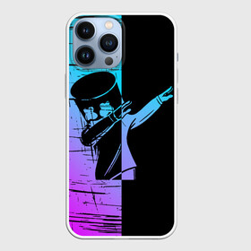 Чехол для iPhone 13 Pro Max с принтом FORTNITE MARSHMELLO. в городе Новоалтайск,  |  | Тематика изображения на принте: archetype | fortnite | fortnite x | game | ikonik | marshmello | raven | архетип | ворон | игра | иконик | маршмелло | фортнайт