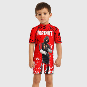 Детский купальный костюм 3D с принтом FORTNITE IKONIK. в городе Новоалтайск, Полиэстер 85%, Спандекс 15% | застежка на молнии на спине | Тематика изображения на принте: archetype | fortnite | fortnite 2 | fortnite x | ikonik | marshmello | raven | архетип | ворон | иконик | маршмелло | фортнайт | фортнайт 2 | фортнайт глава 2