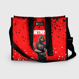 Сумка-шоппер 3D с принтом FORTNITE IKONIK в городе Новоалтайск, 100% полиэстер | застегивается на металлическую кнопку; внутренний карман застегивается на молнию. Стенки укреплены специальным мягким материалом, чтобы защитить содержимое от несильных ударов
 | archetype | fortnite | fortnite 2 | fortnite x | ikonik | marshmello | raven | архетип | ворон | иконик | маршмелло | фортнайт | фортнайт 2 | фортнайт глава 2