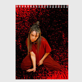 Скетчбук с принтом Billie Eilish в городе Новоалтайск, 100% бумага
 | 48 листов, плотность листов — 100 г/м2, плотность картонной обложки — 250 г/м2. Листы скреплены сверху удобной пружинной спиралью | billie eilish | gloom pop | listen before i go на spotify | music | американская певица | билли | билли айлиш | депрессии | мисс парадокс | мрачный поп | музыка | сонный паралич | фобии | яркие волосы