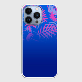 Чехол для iPhone 13 Pro с принтом ТРОПИКИ. в городе Новоалтайск,  |  | Тематика изображения на принте: 2020 | summer | tropical | лето | лето2020 | листья | пальмы | тропические пальмы