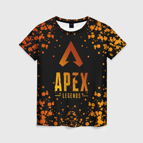 Женская футболка 3D с принтом Apex Legends. в городе Новоалтайск, 100% полиэфир ( синтетическое хлопкоподобное полотно) | прямой крой, круглый вырез горловины, длина до линии бедер | apex | apex legends | battle | battle royal | bloodhound | titanfall | wraith | апекс | апекс легендс | батл | битва | война | королевская битва | легендс | рояль