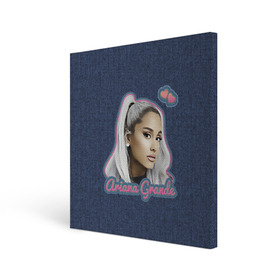 Холст квадратный с принтом Ariana Grande Jeans в городе Новоалтайск, 100% ПВХ |  | Тематика изображения на принте: ariana grande | grande | heart | jeans | pink | team | ариана гранде | гранде | джинса | джинсовый | джинсы | для фанатов | надпись | попса | розовый | сердечки | синий | текстура | фанатам