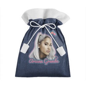 Подарочный 3D мешок с принтом Ariana Grande Jeans в городе Новоалтайск, 100% полиэстер | Размер: 29*39 см | Тематика изображения на принте: ariana grande | grande | heart | jeans | pink | team | ариана гранде | гранде | джинса | джинсовый | джинсы | для фанатов | надпись | попса | розовый | сердечки | синий | текстура | фанатам