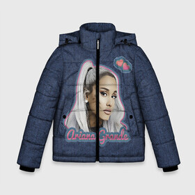 Зимняя куртка для мальчиков 3D с принтом Ariana Grande Jeans в городе Новоалтайск, ткань верха — 100% полиэстер; подклад — 100% полиэстер, утеплитель — 100% полиэстер | длина ниже бедра, удлиненная спинка, воротник стойка и отстегивающийся капюшон. Есть боковые карманы с листочкой на кнопках, утяжки по низу изделия и внутренний карман на молнии. 

Предусмотрены светоотражающий принт на спинке, радужный светоотражающий элемент на пуллере молнии и на резинке для утяжки | Тематика изображения на принте: ariana grande | grande | heart | jeans | pink | team | ариана гранде | гранде | джинса | джинсовый | джинсы | для фанатов | надпись | попса | розовый | сердечки | синий | текстура | фанатам